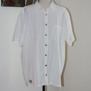 The Earth Collection, short sleeve off white shirt
